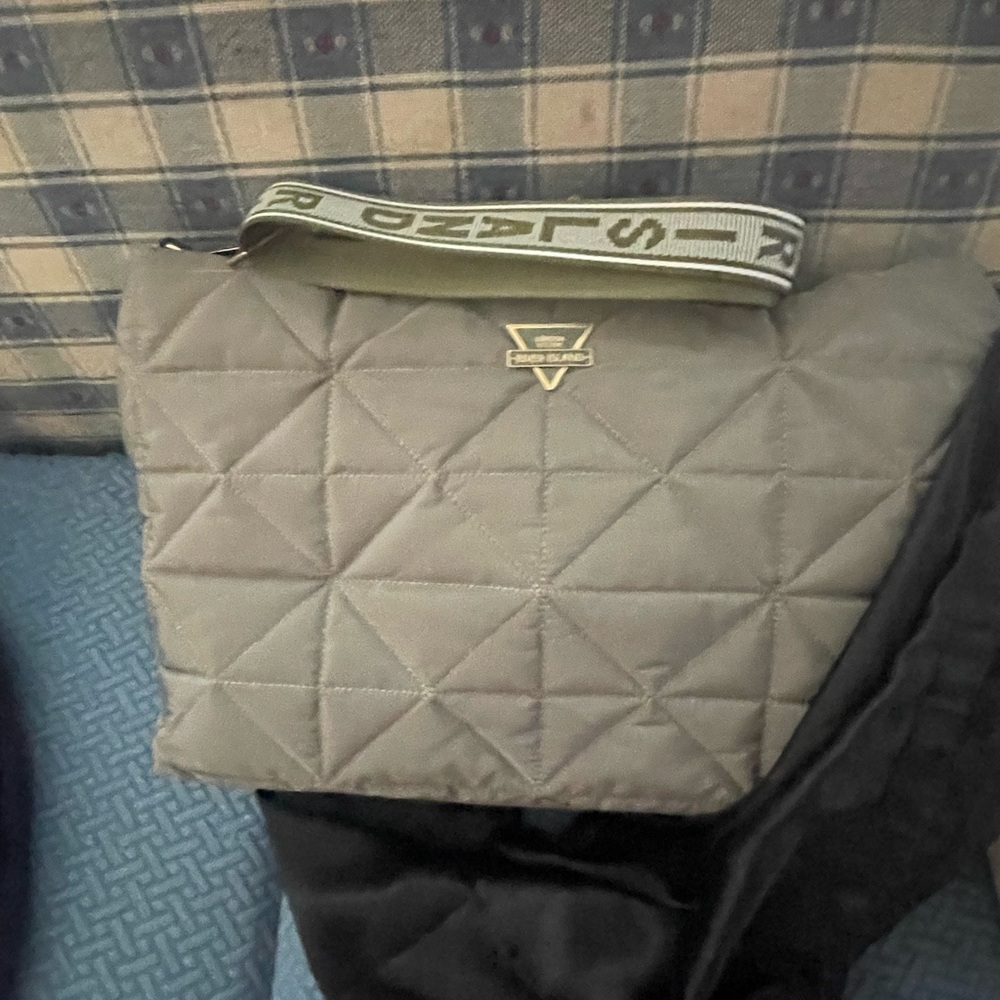 River Island Quilted Gray Crossbody Bag